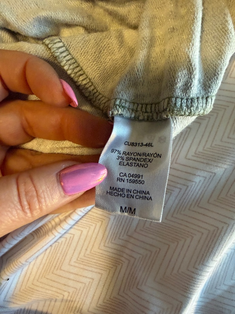 Hillary Radley Olive Green Tropical Print Dress - Medium - Picture 5 of 5